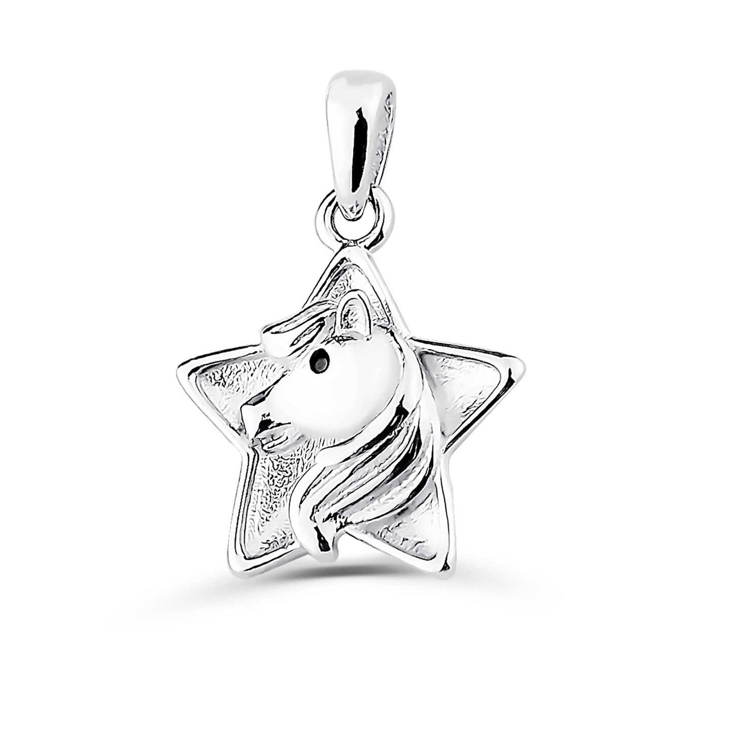 Kinder Anhänger Pferd Sternchen 925 Silber