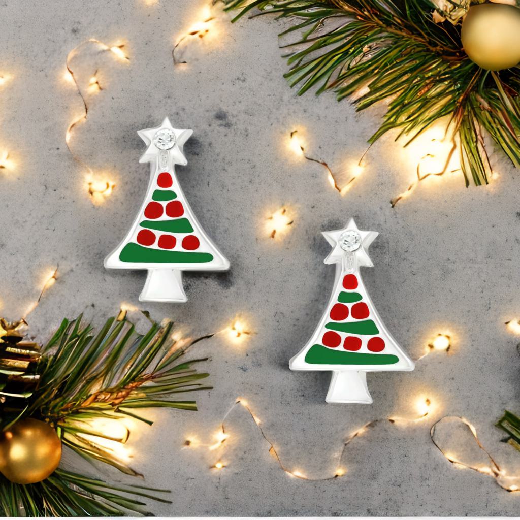 Ohrringe Weihnachtensbaum 925 Silber