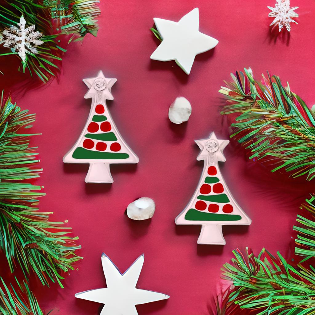 Ohrringe Weihnachtensbaum 925 Silber