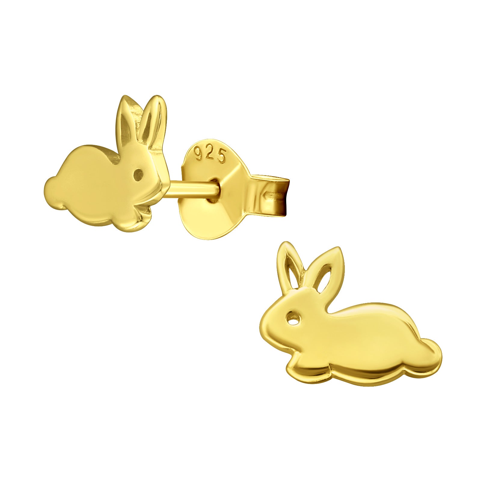 Ohrringe Hase vergoldet 925 Silber