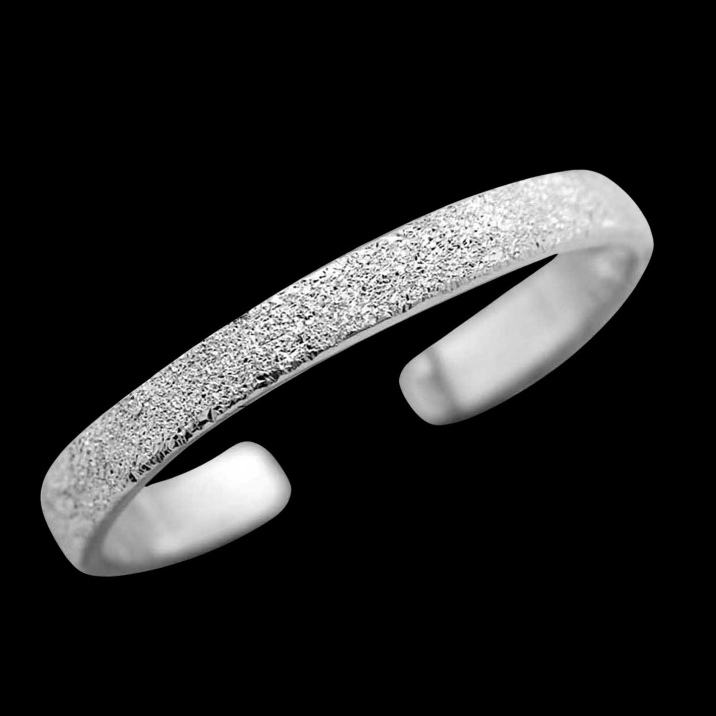Zehenring Zehring schmal sandgestrahlt 925 Silber