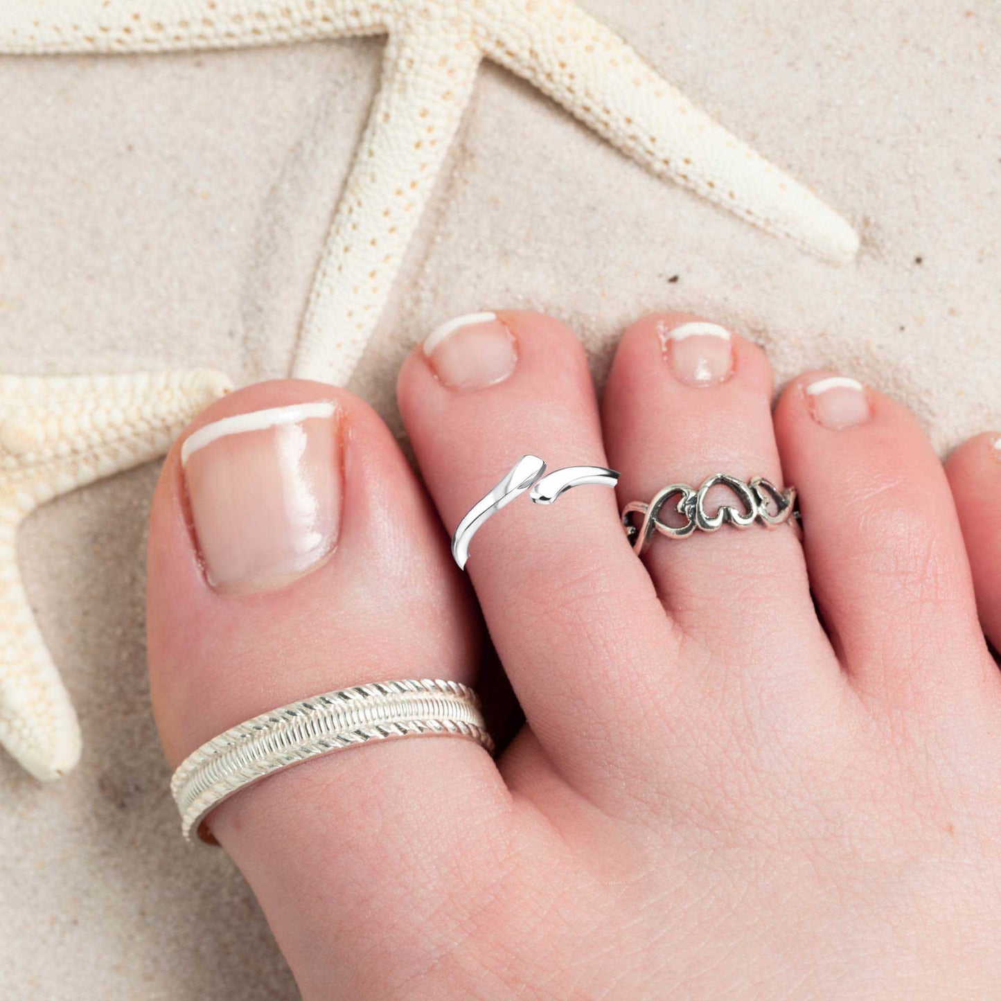 Zehenring Zehring feine schmal Design 925 Silber