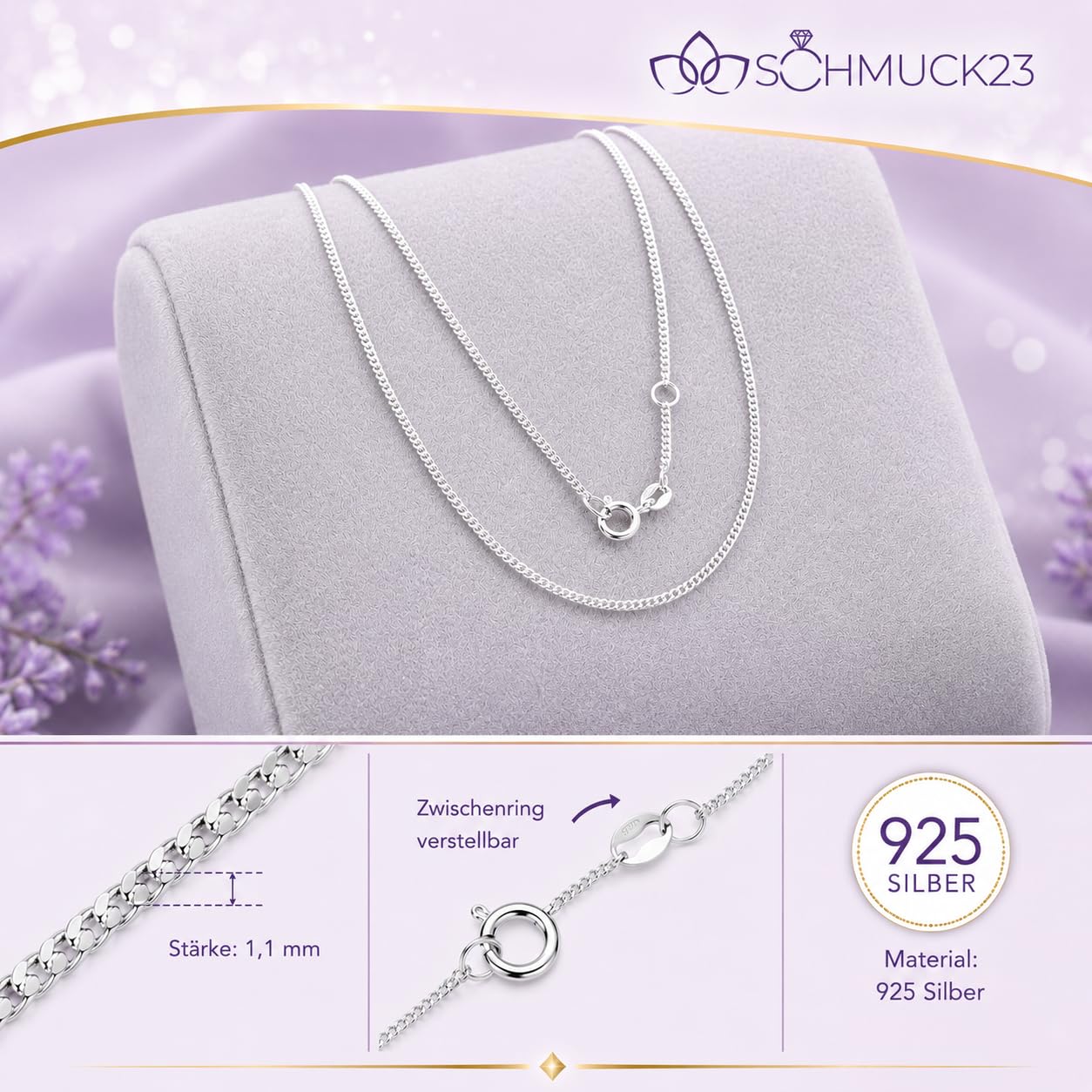 Pferde-Schmuckset 925er Silber mit Anhänger und Ohrsteckern