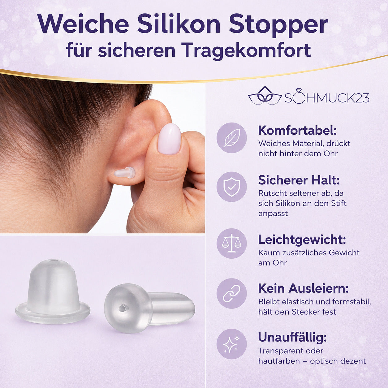 Ohrringe Ohrstecker Herz rosa 925 Silber vergoldet