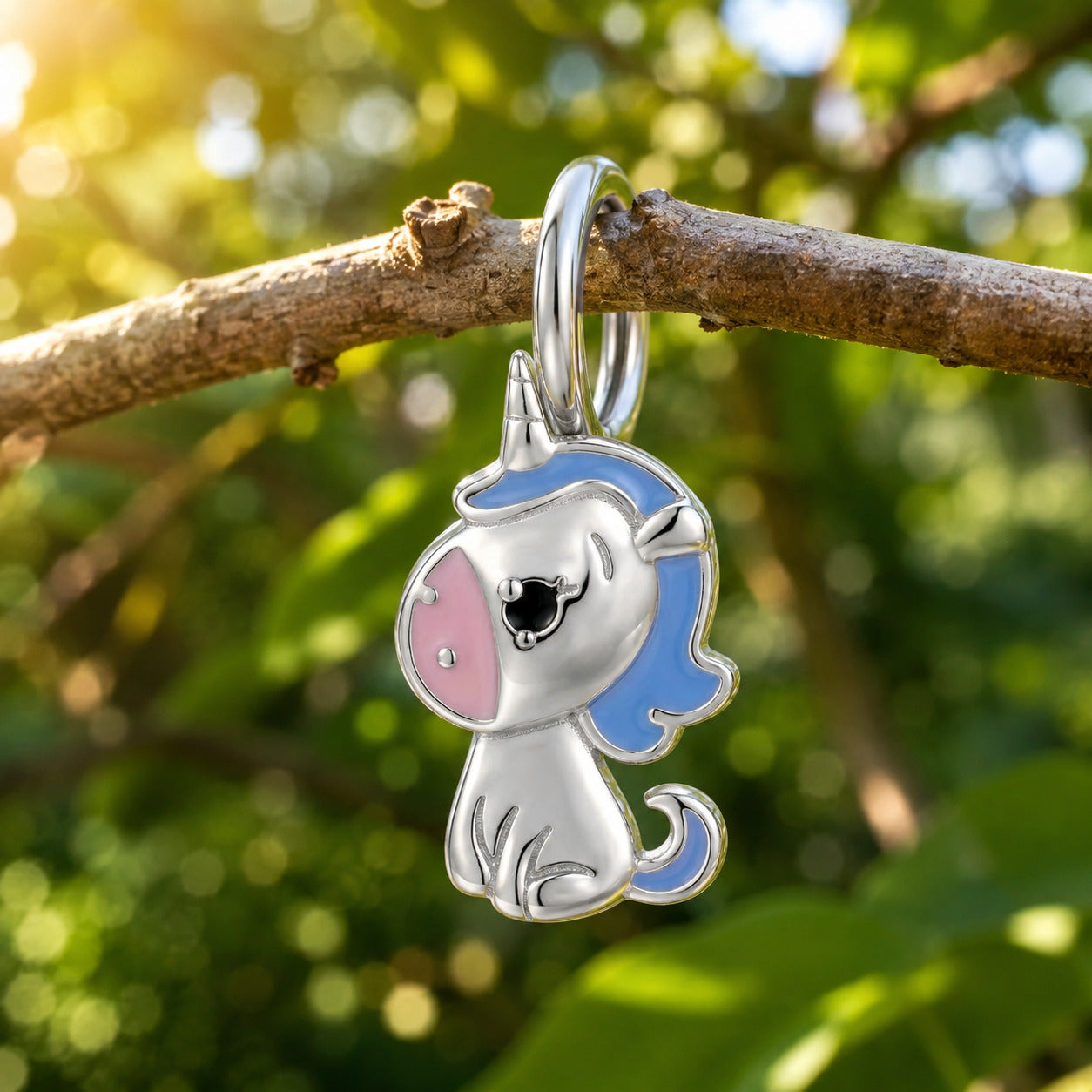 Ohrringe Kinder Mädchen Einhorn Nimo 925 Silber Brisur Ohrhänger