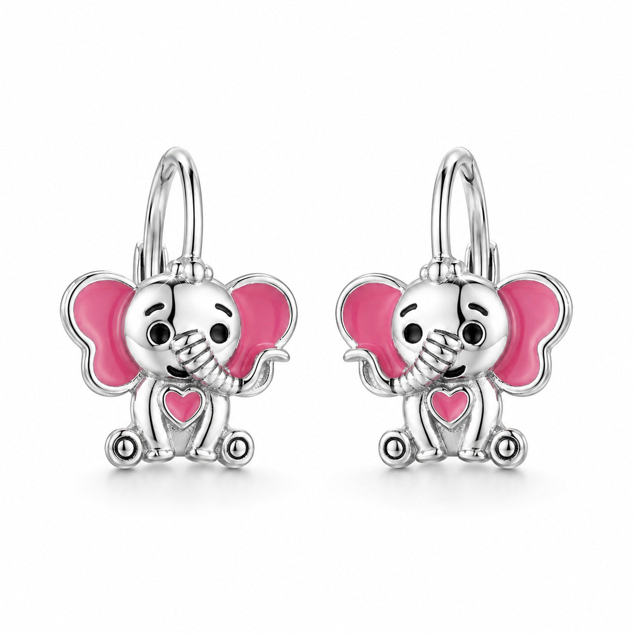 Ohrringe Kinder Mädchen Elefant 925 Silber Brisur Ohrhänger