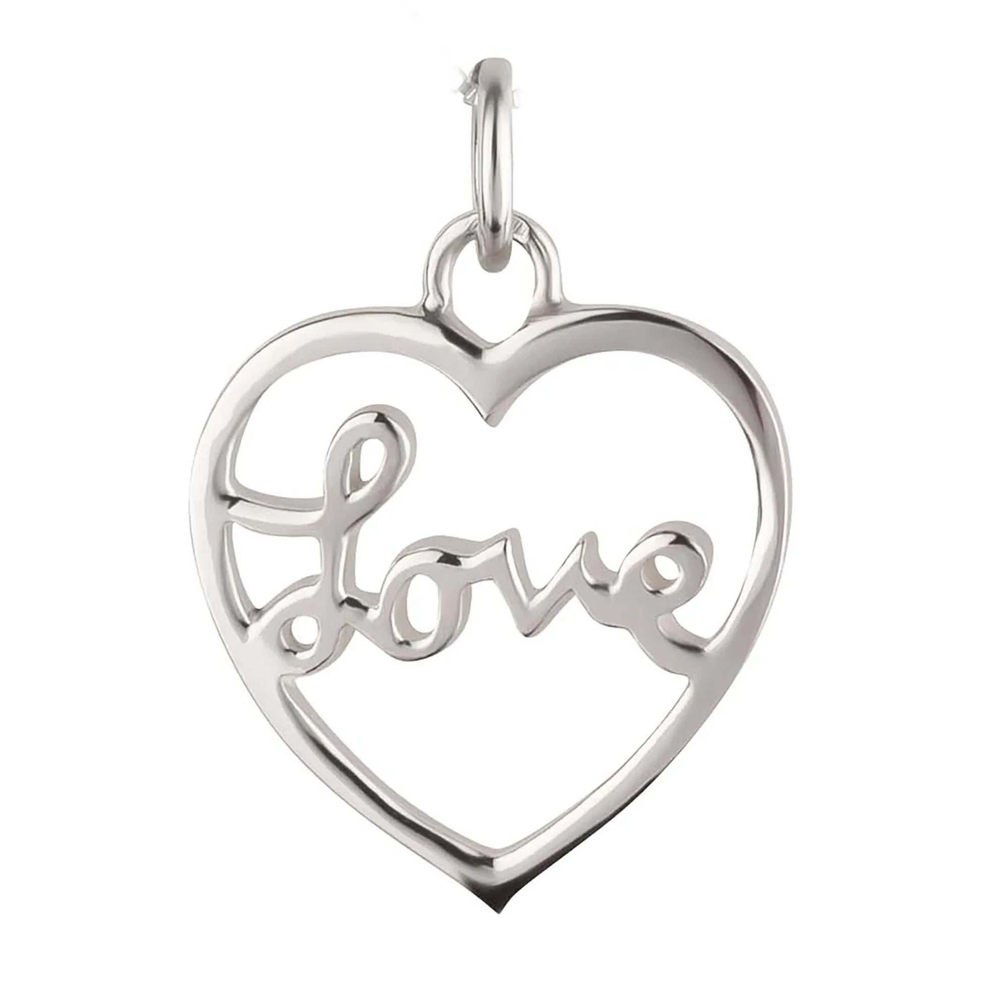 Anhänger  Herz Liebe Love 925 Silber